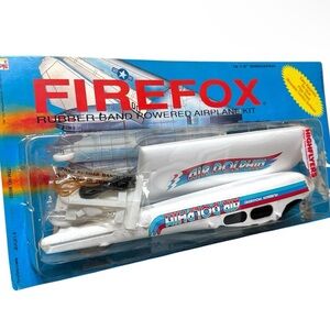Firefox Rubber Band Powered Airplane Kit Air Dolphin Plane Model VTG 1993 NEW